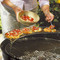 Griglia di riscaldamento per barbecue a carbone